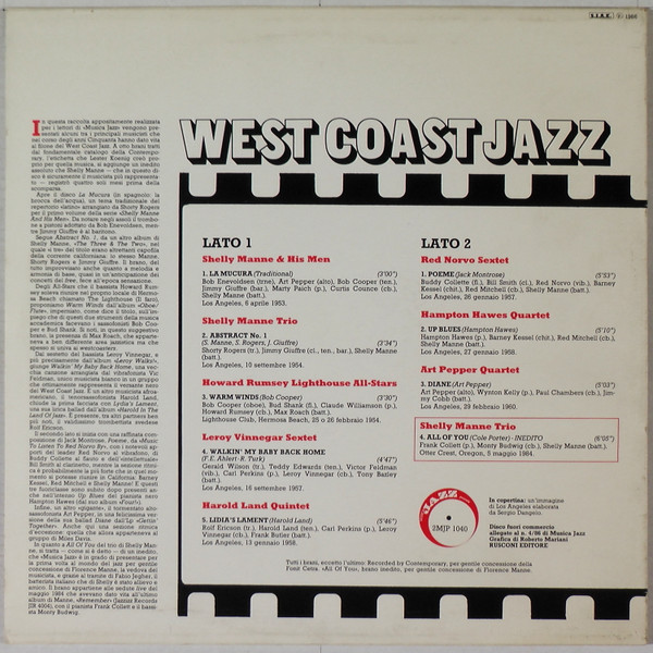 Various - West Coast Jazz | Musica Jazz (2MJP 1040) - 2