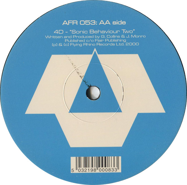 4D - Sonic Behaviour EP | Flying Rhino Records (AFR 053) - 2