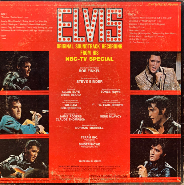 Elvis Presley - Elvis (TV Special) | RCA Victor (LPM-4088) - 2