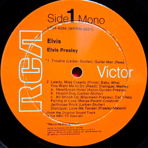 Elvis Presley - Elvis (TV Special) | RCA Victor (LPM-4088) - 3