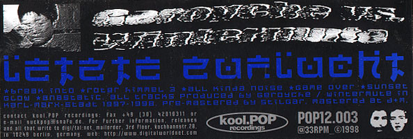 Geroyche vs. Wintermute - Letzte Zuflucht | kool.POP (POP12.003) - 2