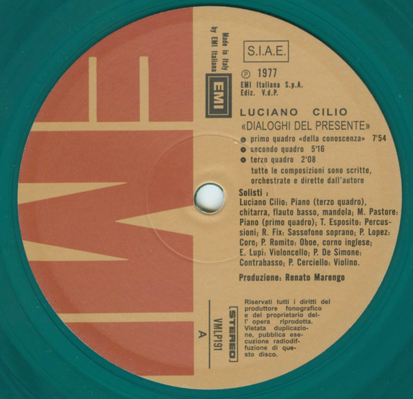 Luciano Cilio - Dialoghi Del Presente | btf.it (VMLP191) - 3