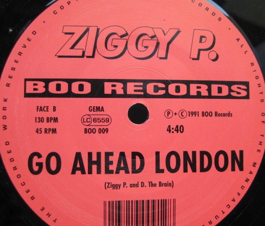 Ziggy P. - Bump + Grind / Go Ahead London | Boo Records (BOO 009)