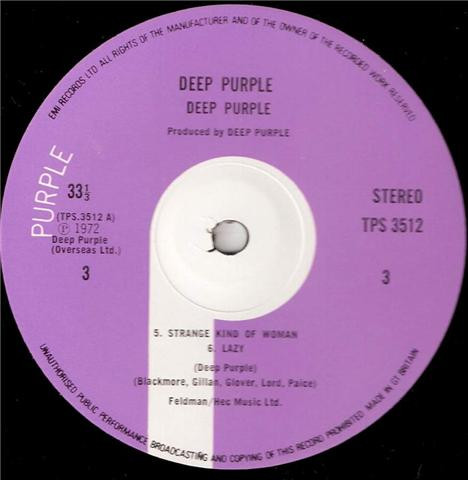 Deep Purple - Made In Japan | Purple Records (TPSP 351) - 4