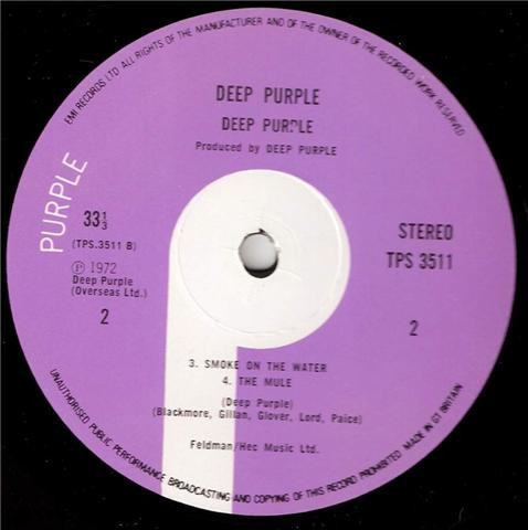 Deep Purple - Made In Japan | Purple Records (TPSP 351) - 3