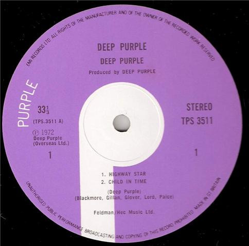 Deep Purple - Made In Japan | Purple Records (TPSP 351) - 2