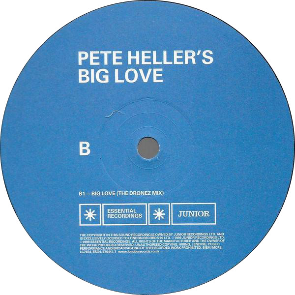Pete Heller's Big Love - Big Love | Essential Recordings (ESX4) - 4