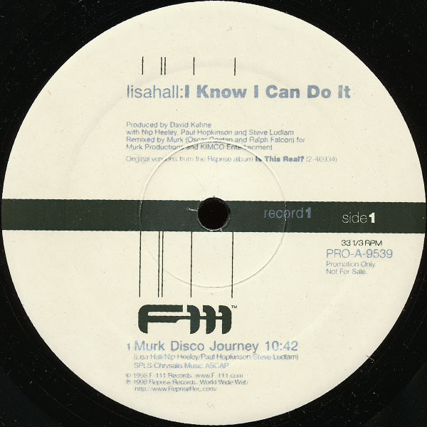 Lisahall - I Know I Can Do It / Connection 17 | F-111 Records (PRO-A-9539)