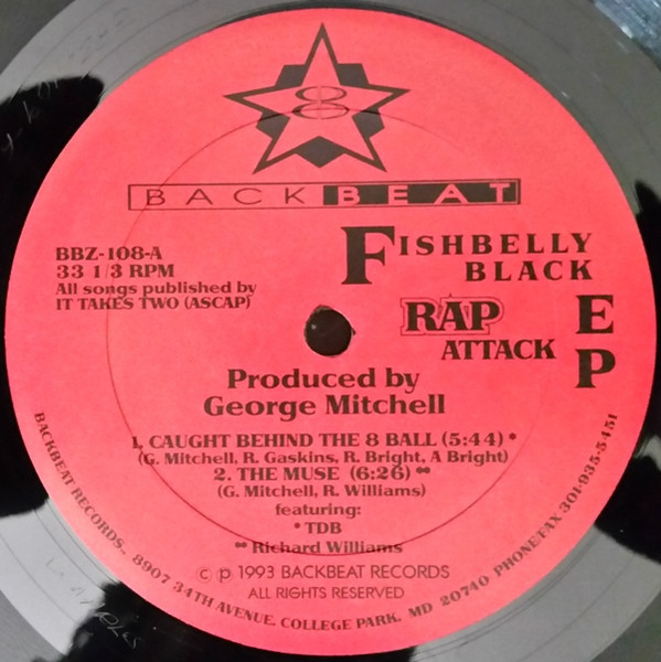Fishbelly Black - Rap Attack EP | Backbeat Records (BBZ-108)