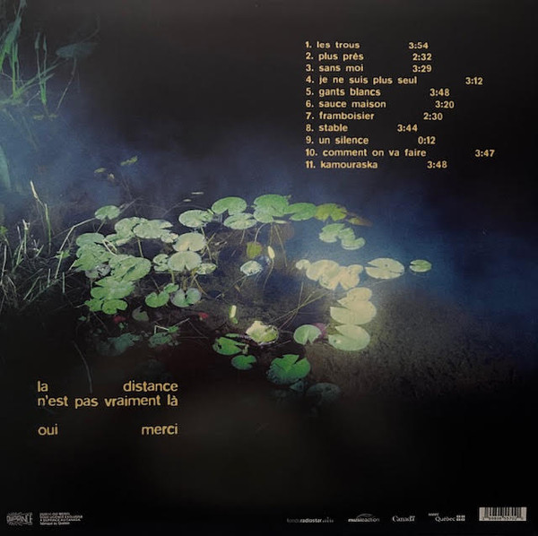 Oui Merci - La Distance N'Est Pas Vraiment Là (Vinyle Jaune) [Vinyl] | Duprince (DUPR049LP) - 3