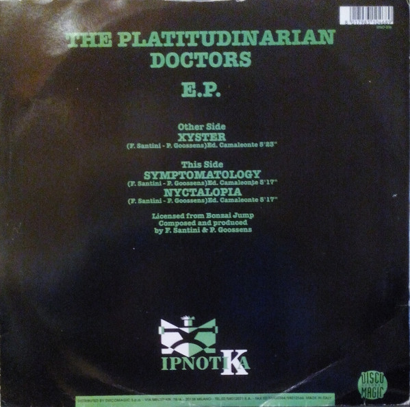 The Platidudinarian Doctors - E.P. | Ipnotika (IPNO 006) - main The Platidudinarian Doctors - E.P. | Ipnotika (IPNO 006) - main