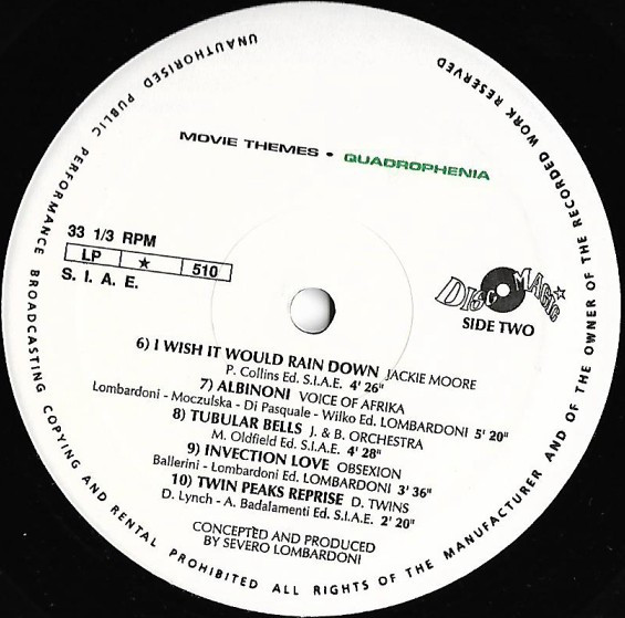 Quadrophenia - Movie Themes | Discomagic Records (LP 510) - 3