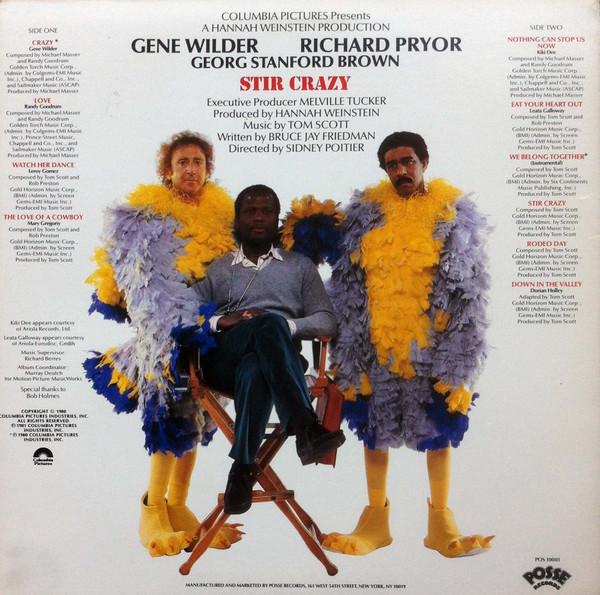 Various - The Original Soundtrack From The Motion Picture "Stir Crazy" | Posse Records (POS 10001) - 2