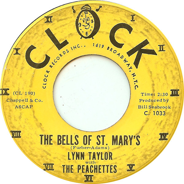 Linwood Taylor With The Peachettes - The Bells Of St Mary's / Sweet Little Girl | Clock (C. 1033)