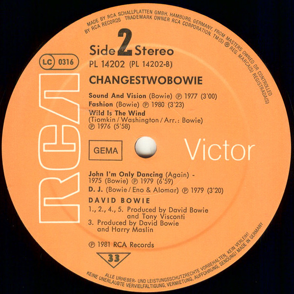David Bowie - ChangesTwoBowie | RCA (PL 14202) - 4
