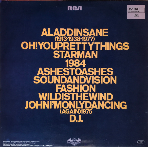 David Bowie - ChangesTwoBowie | RCA (PL 14202) - 2