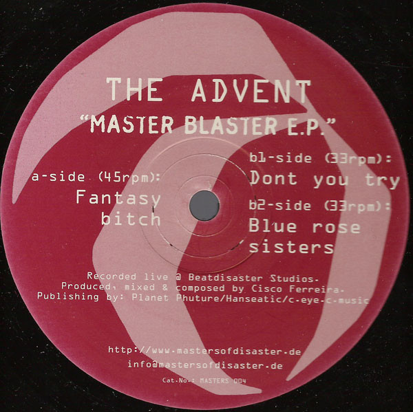 The Advent - Master Blaster E.P. | Masters Of Disaster (MASTERS 004)
