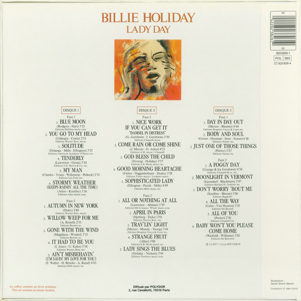 Billie Holiday - Lady Day | Verve Records (823 826-1)