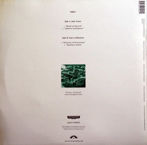 Jimi Tenor & Ural 13 Diktators - Orks | Art Of Perception (AOP-06) - 2