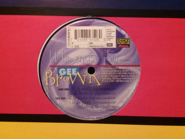 Gee Brown - Let The Music Play | Dance Factory (7243 8 84352 6 0) - main Gee Brown - Let The Music Play | Dance Factory (7243 8 84352 6 0) - main