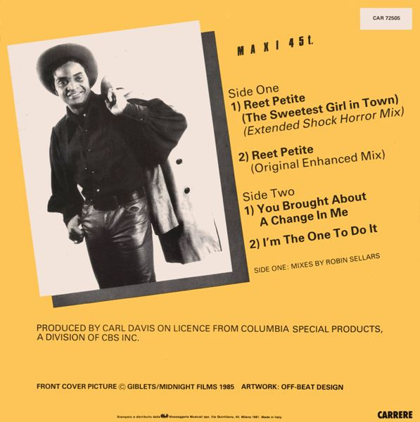 Jackie Wilson - Reet Petite | Carrere (CAR 72505) - main