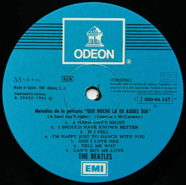 The Beatles - Que Noche La De Aquel Día | Odeon (MOCL 122) - 3