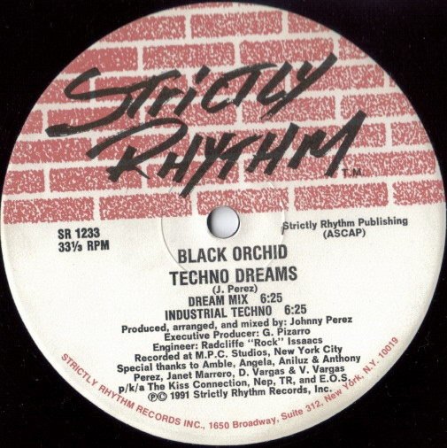 Black Orchid - Techno Dreams / Baby Baby | Strictly Rhythm (SR 1233)