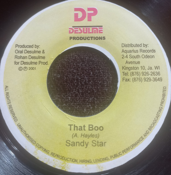 Sandy Star - That Boo | Desulme Productions (none)