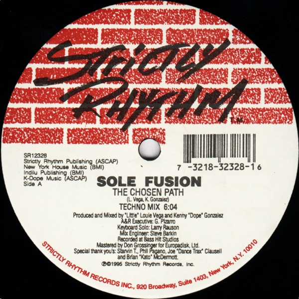 Sole Fusion - The Chosen Path | Strictly Rhythm (SR12328) Sole Fusion - The Chosen Path | Strictly Rhythm (SR12328)