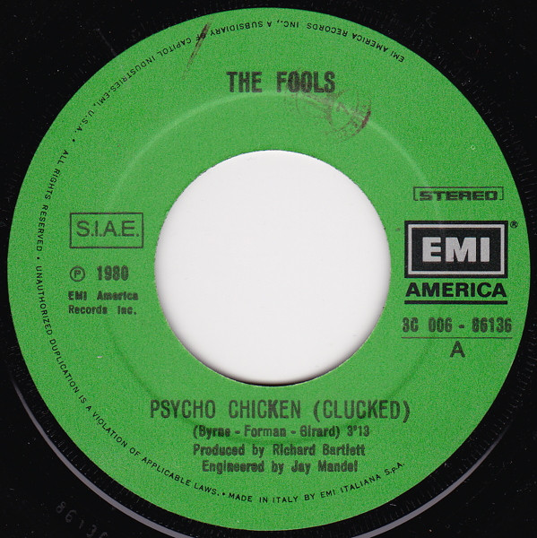 The Fools - Psycho Chicken | EMI America (3C 006-86136) - 3