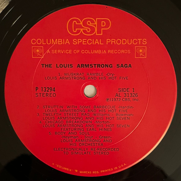 Louis Armstrong - The Louis Armstrong Saga | Columbia Special Products (P 13294) - 3