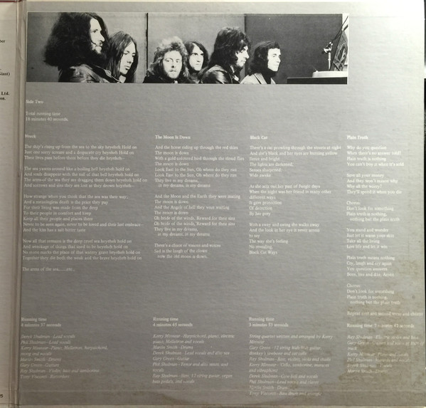 Gentle Giant - Acquiring The Taste | Vertigo (VEL-1005) - 3