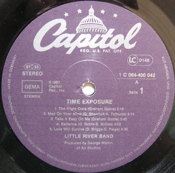 Little River Band - Time Exposure | Capitol Records (1C 064-400 042) - 3