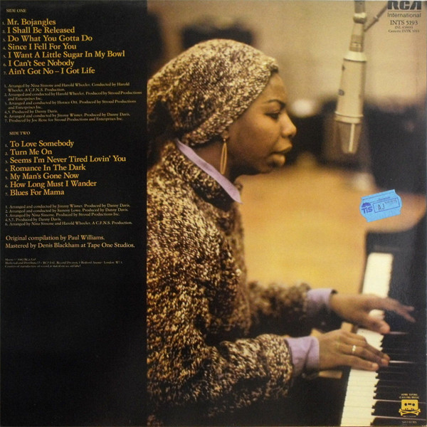 Nina Simone - The Artistry Of Nina Simone | RCA International (INTS 5193) - 2