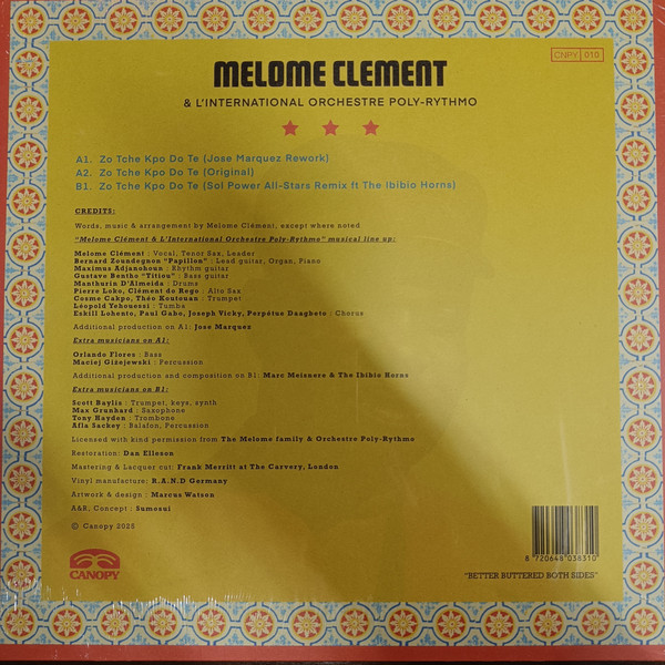 Clément Mêlomê , T.P. Orchestre Poly-Rythmo - Zo Tche Kpo Do Te | Canopy Records (CNPY010) - 2 Clément Mêlomê , T.P. Orchestre Poly-Rythmo - Zo Tche Kpo Do Te | Canopy Records (CNPY010) - 2