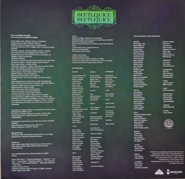 Danny Elfman - Beetlejuice Beetlejuice (Score From The Original Motion Picture Soundtrack) | Waxwork Records (WW223) - 4
