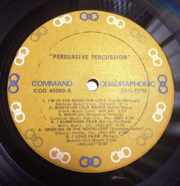 Terry Snyder And The All Stars - Persuasive Percussion | Command Quadraphonic (CQD 40000) - 4