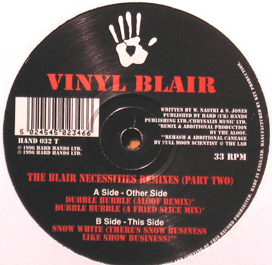 Vinyl Blair - The Blair Necessities Remixes (Part Two) | Hard Hands (HAND 032 T)