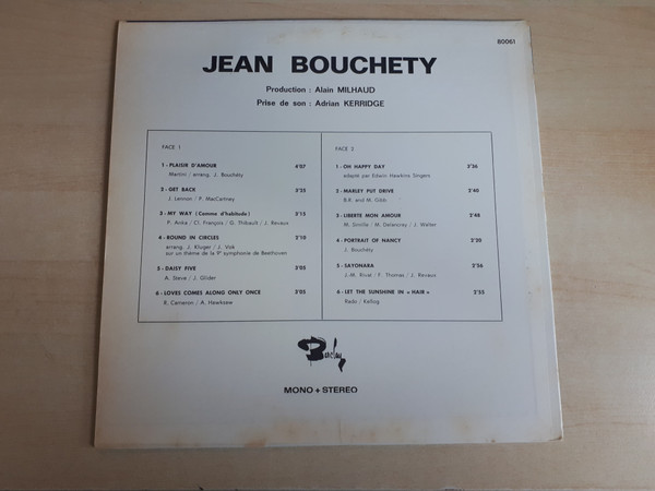Jean Bouchéty - Plaisirs D'Amour | Barclay (80061) - 2