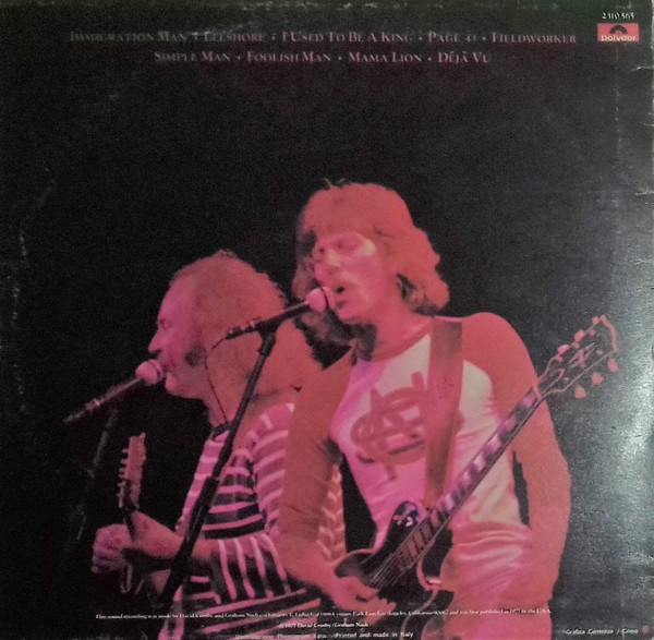 Crosby & Nash - Live | Polydor (2310 565) - main Crosby & Nash - Live | Polydor (2310 565) - main