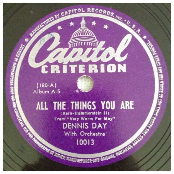 Dennis Day - Dennis Day Sings! | Capitol Records (A-5) - 4