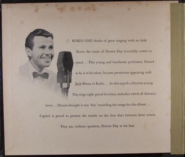Dennis Day - Dennis Day Sings! | Capitol Records (A-5) - 2