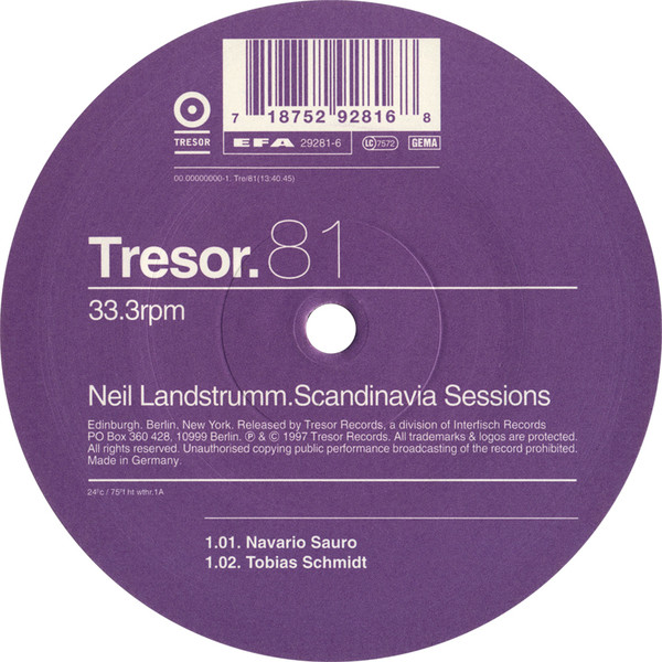 Neil Landstrumm - Scandinavia Sessions | Tresor (Tresor 81)