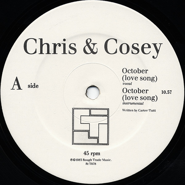 Chris & Cosey - October (Love Song) | Conspiracy International (Rt T078) - 3