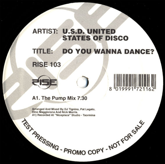 U.S.D. United States Of Disco - Do You Wanna Dance ? | Rise (RISE 103)