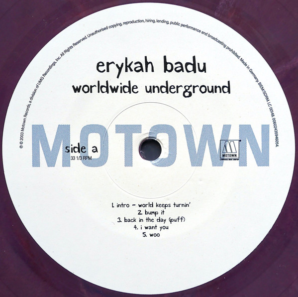 Erykah Badu - Worldwide Underground | Motown (00602435946054) - 4