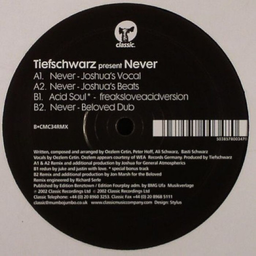Tiefschwarz - Never (Remix) | Classic (CMC34RMX) - 2