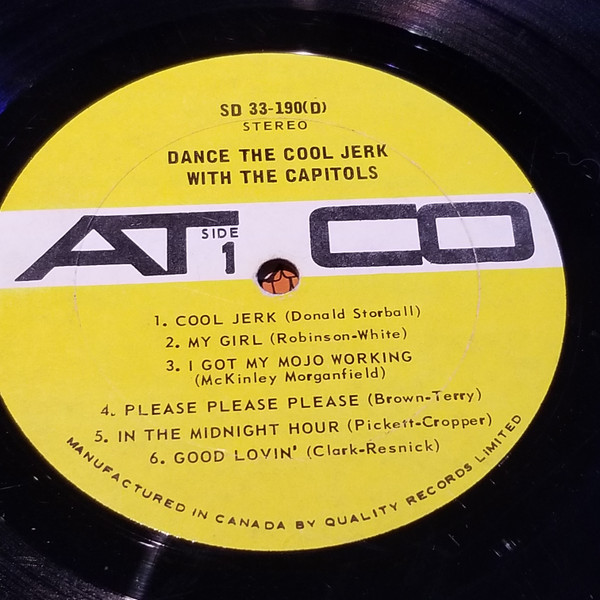 The Capitols - Dance The Cool Jerk With The Capitols | ATCO Records (SD 33-190(D)) - 3 The Capitols - Dance The Cool Jerk With The Capitols | ATCO Records (SD 33-190(D)) - 3