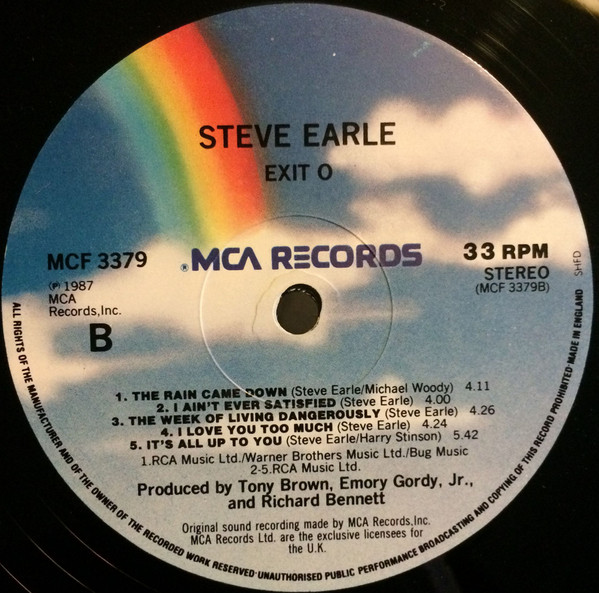 Steve Earle & The Dukes - Exit 0 | MCA Records (MCF 3379) - 4