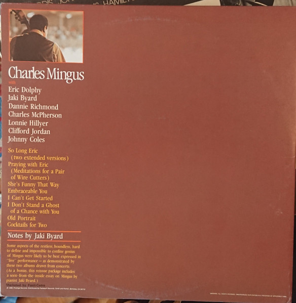 Charles Mingus With Eric Dolphy And Jaki Byard - Portrait | Prestige (HB 6064) - 4